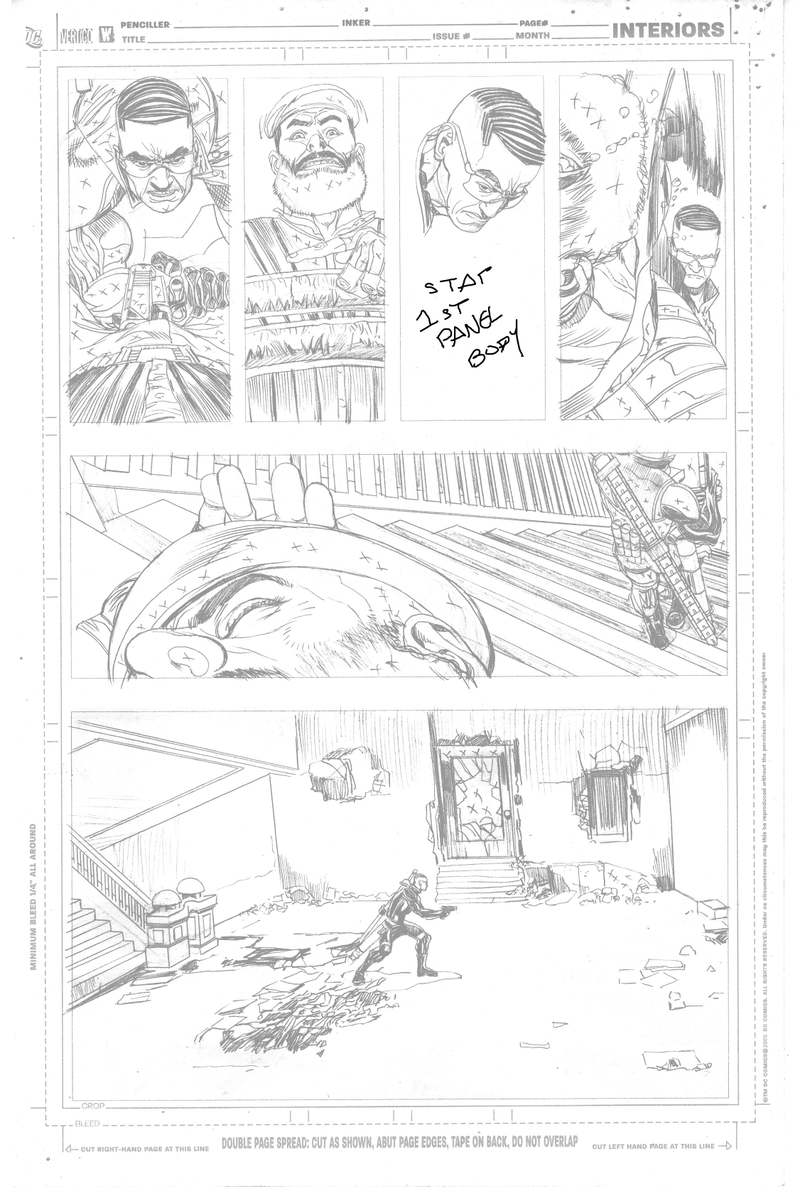 Image: Dark Horse Comics; Bankshot #3 pencils